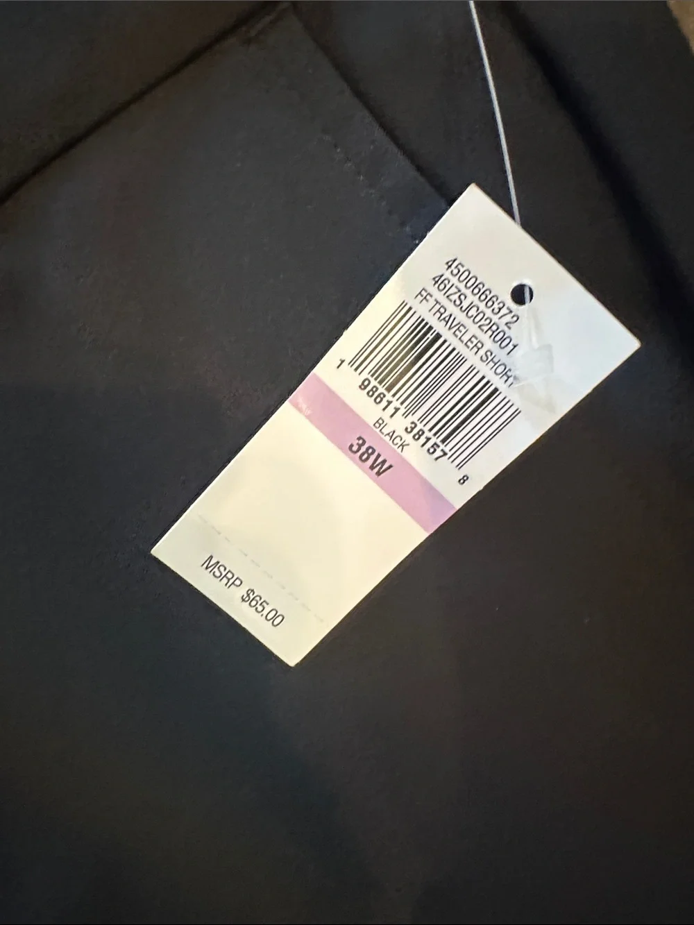 IZOD stretch Traveler shorts black 38